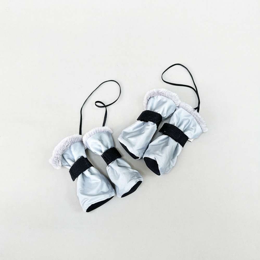 Зимняя обувь для собак Подтяжки Серые