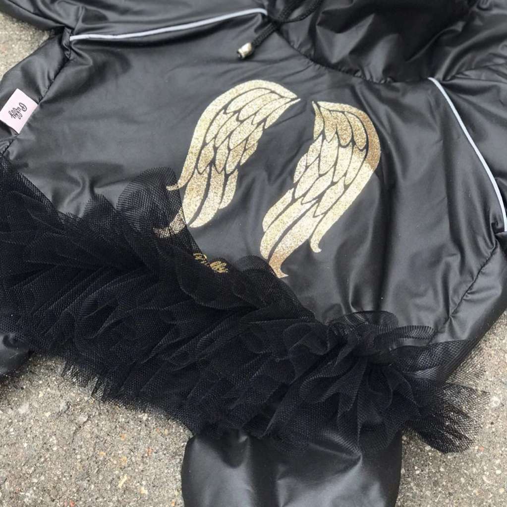Дождевик для собаки утепленный Puffy Angel с юбкой