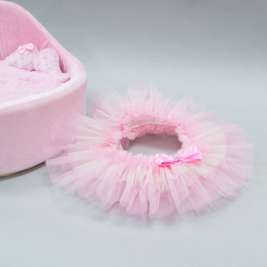 [Лежак] Лежанка для собак со спинкой Puffy Барби