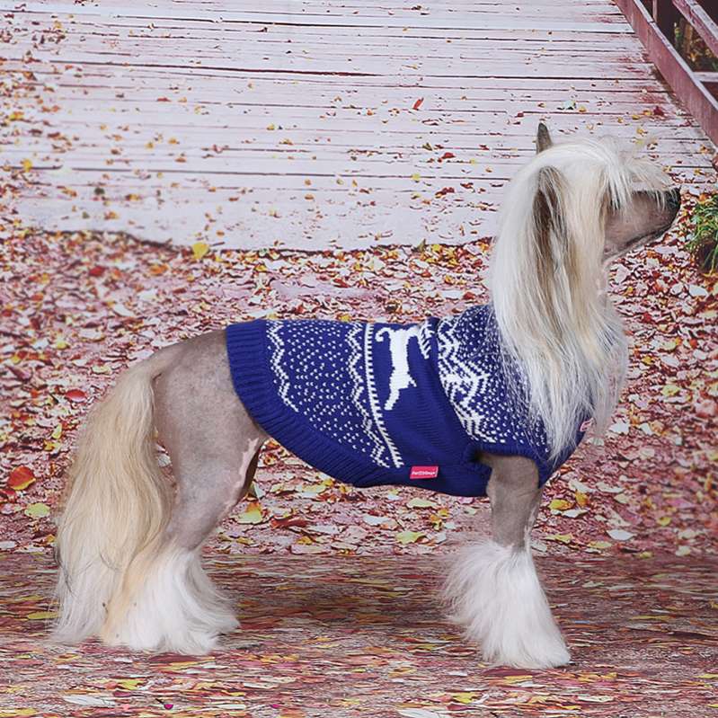 Свитер ForMyDogs Север синий