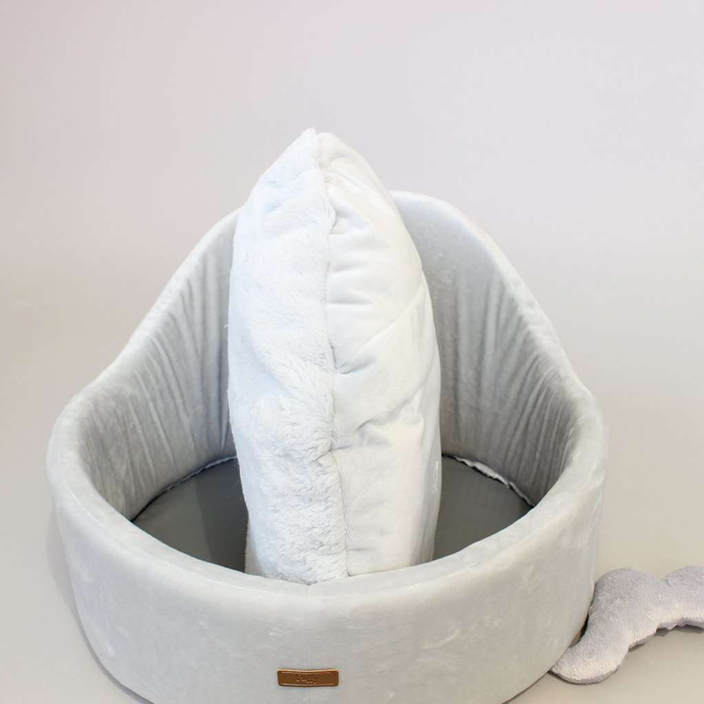 [Лежак] Лежанка для собак со спинкой Puffy Сити