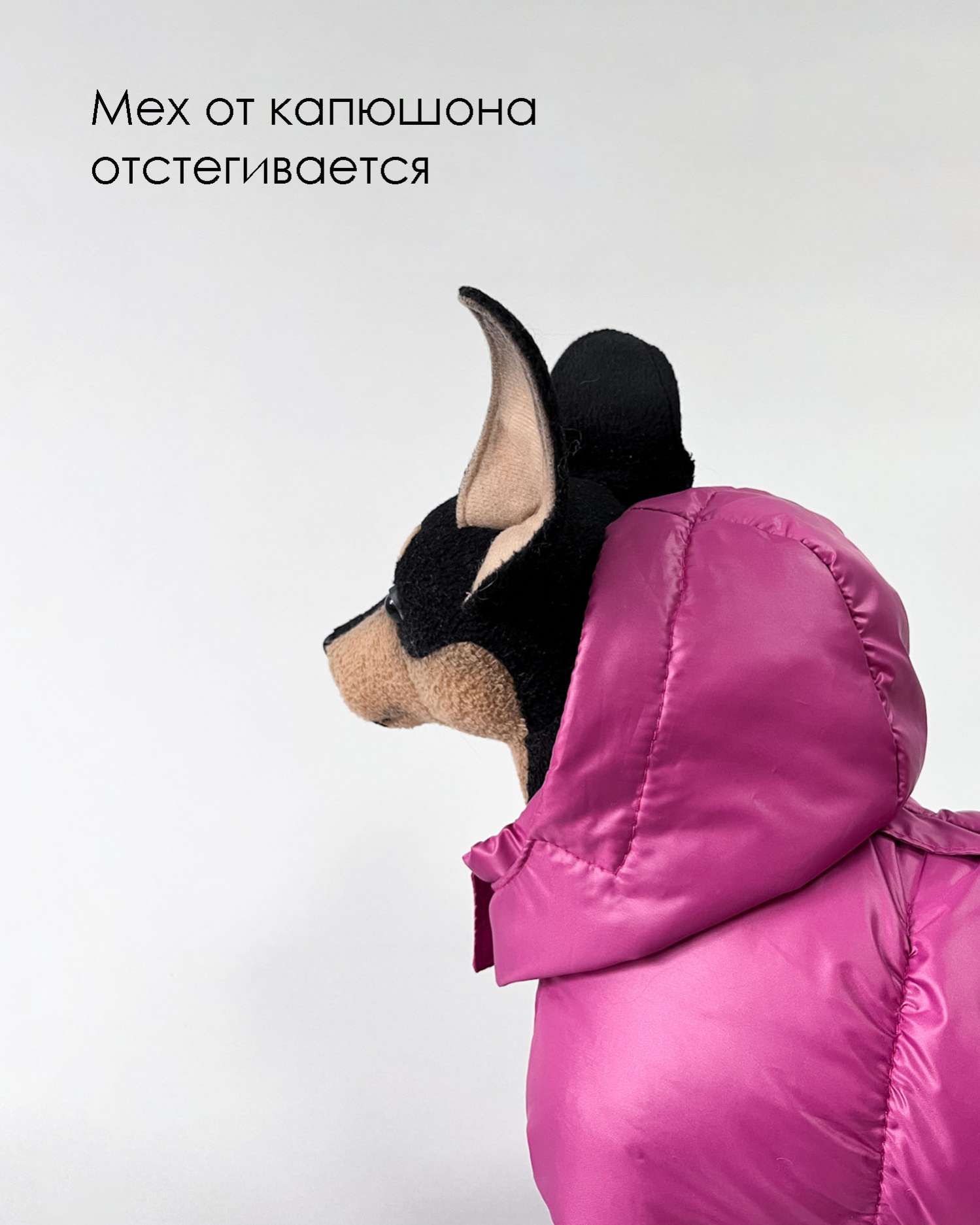 Зимний комбинезон для собак Северное сияние Малина