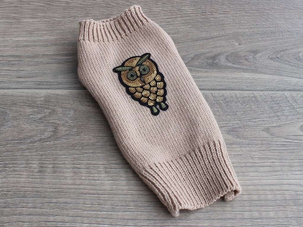 Вязаный свитер для собаки Puffy Филин