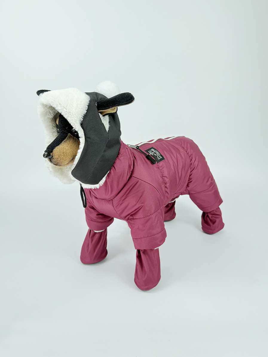 Зимний комбинезон для собак Puffy Норд Бордовый