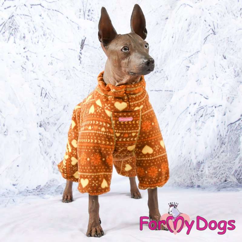 Зимний комбинезон для собак флисовый ForMyDogs Пряник