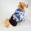 Дождевик для собаки с капюшоном ForMyDogs Пэчворк