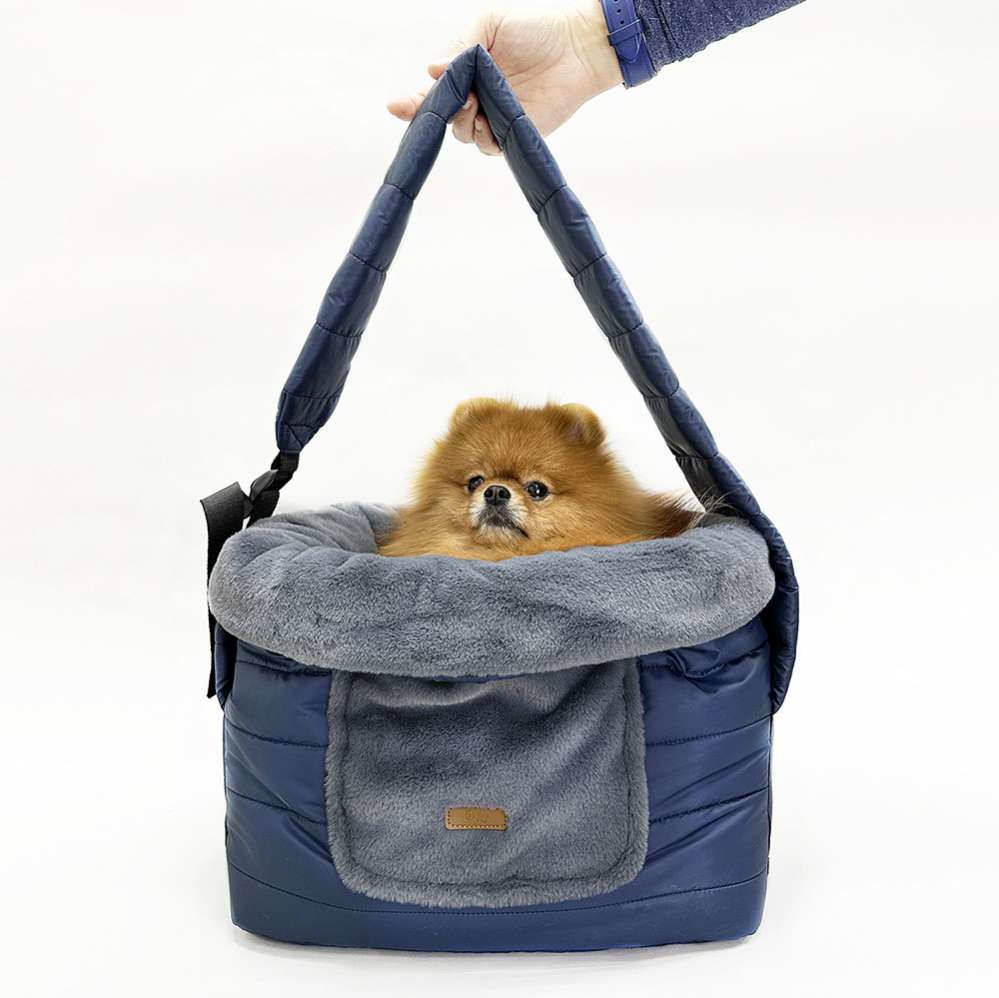 Сумка для собак Мешок Puffy Уют с регулятором синяя