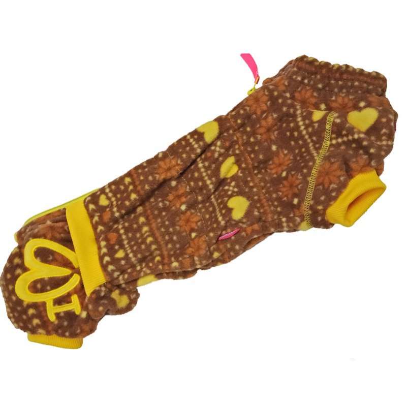 Комбинезон для таксы и корги флисовый ForMyDogs Пряник