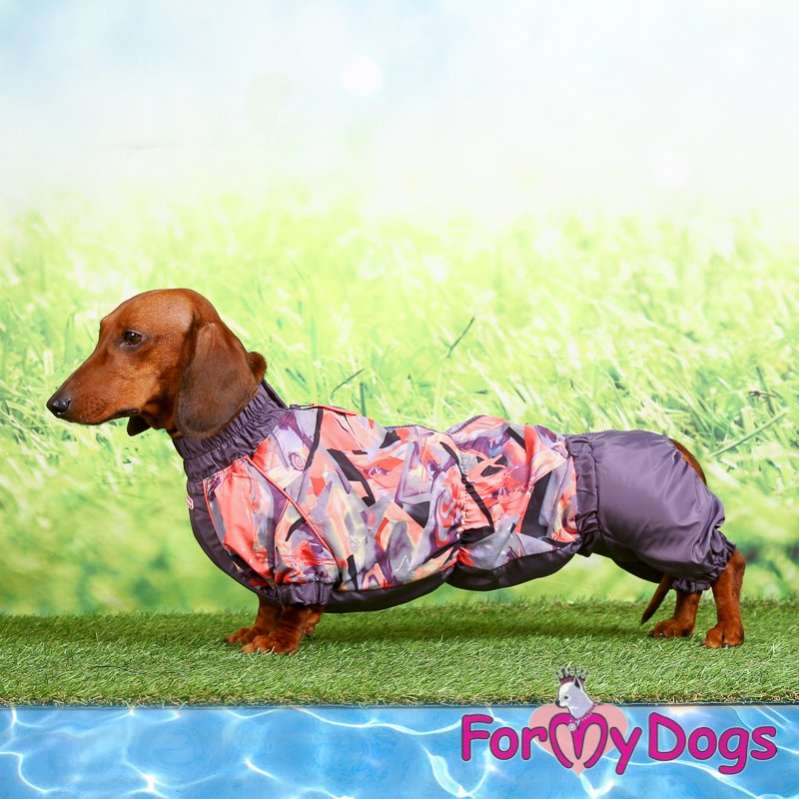 Дождевик для таксы и корги ForMyDogs Мидуэй