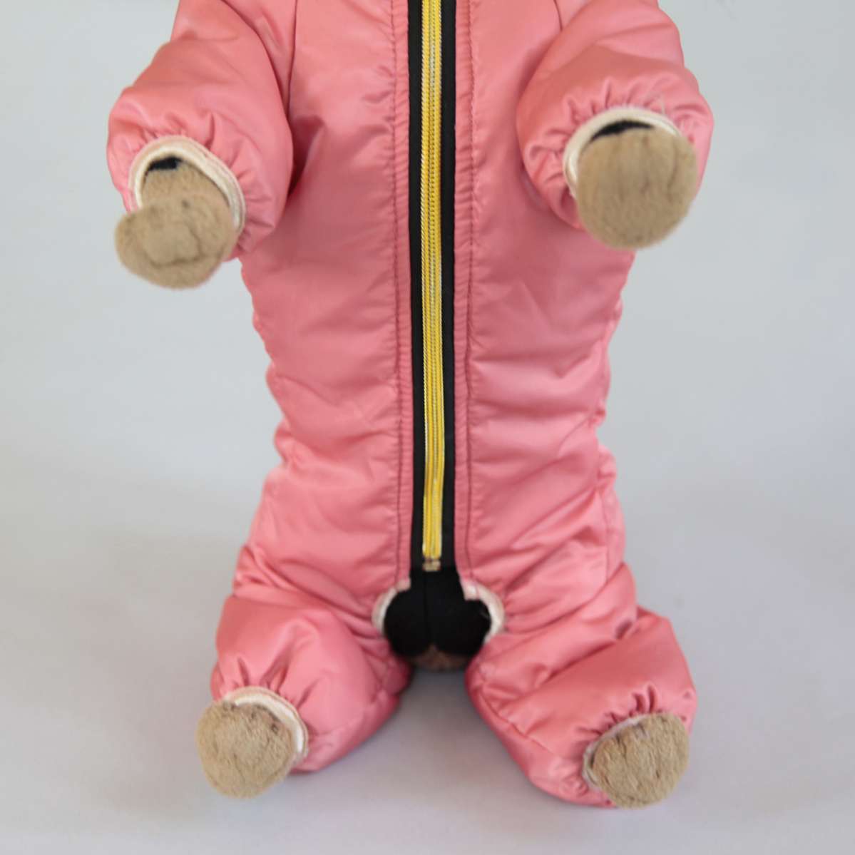 Зимний комбинезон для собак Арктическая зима коралловый