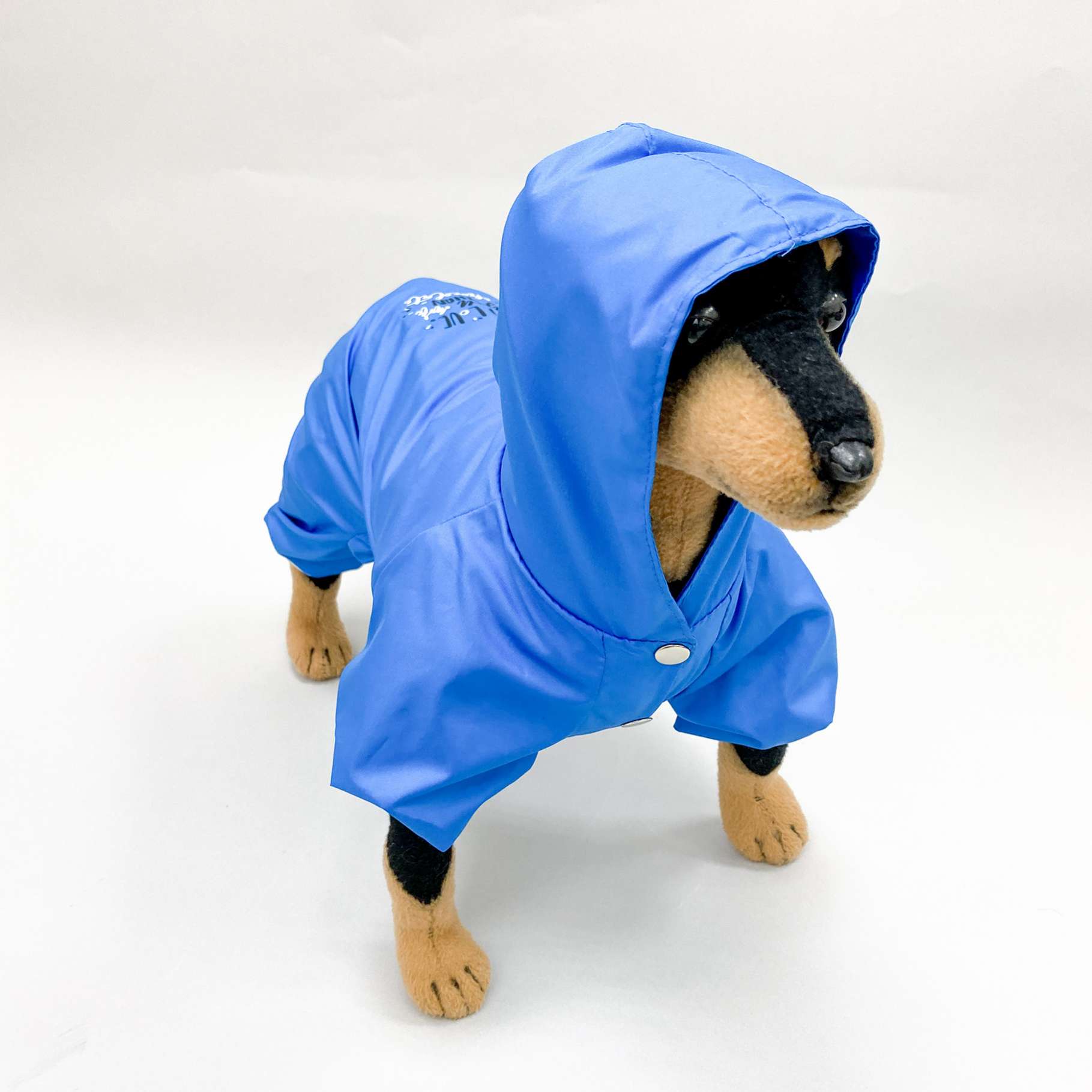 Дождевик для собаки Puffy Шоколад голубой