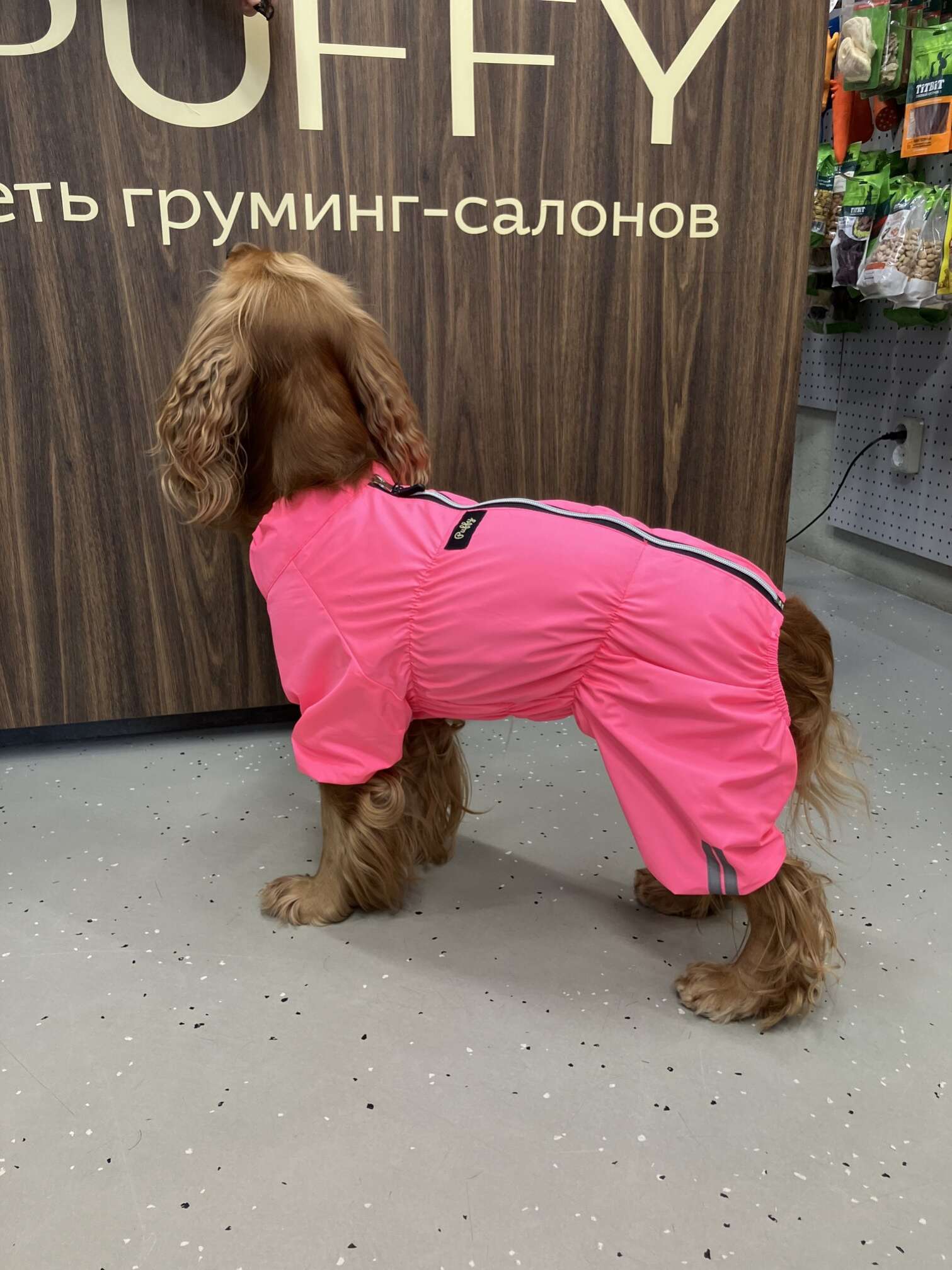 Дождевик для собаки Puffy Лайт розовый