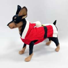 Свитер для собак с капюшоном Triol Дед Мороз
