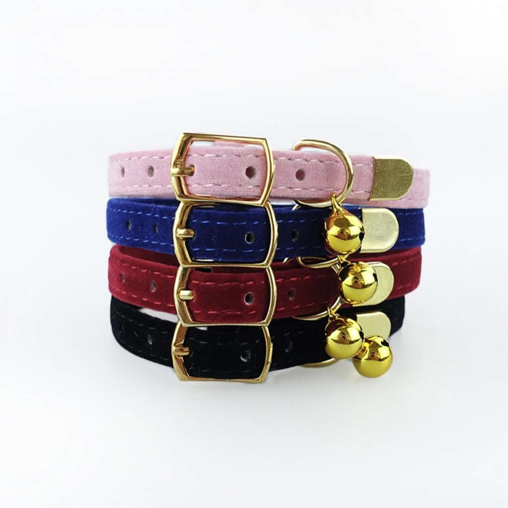 Ошейник для собак Pet Велюр с кнопками