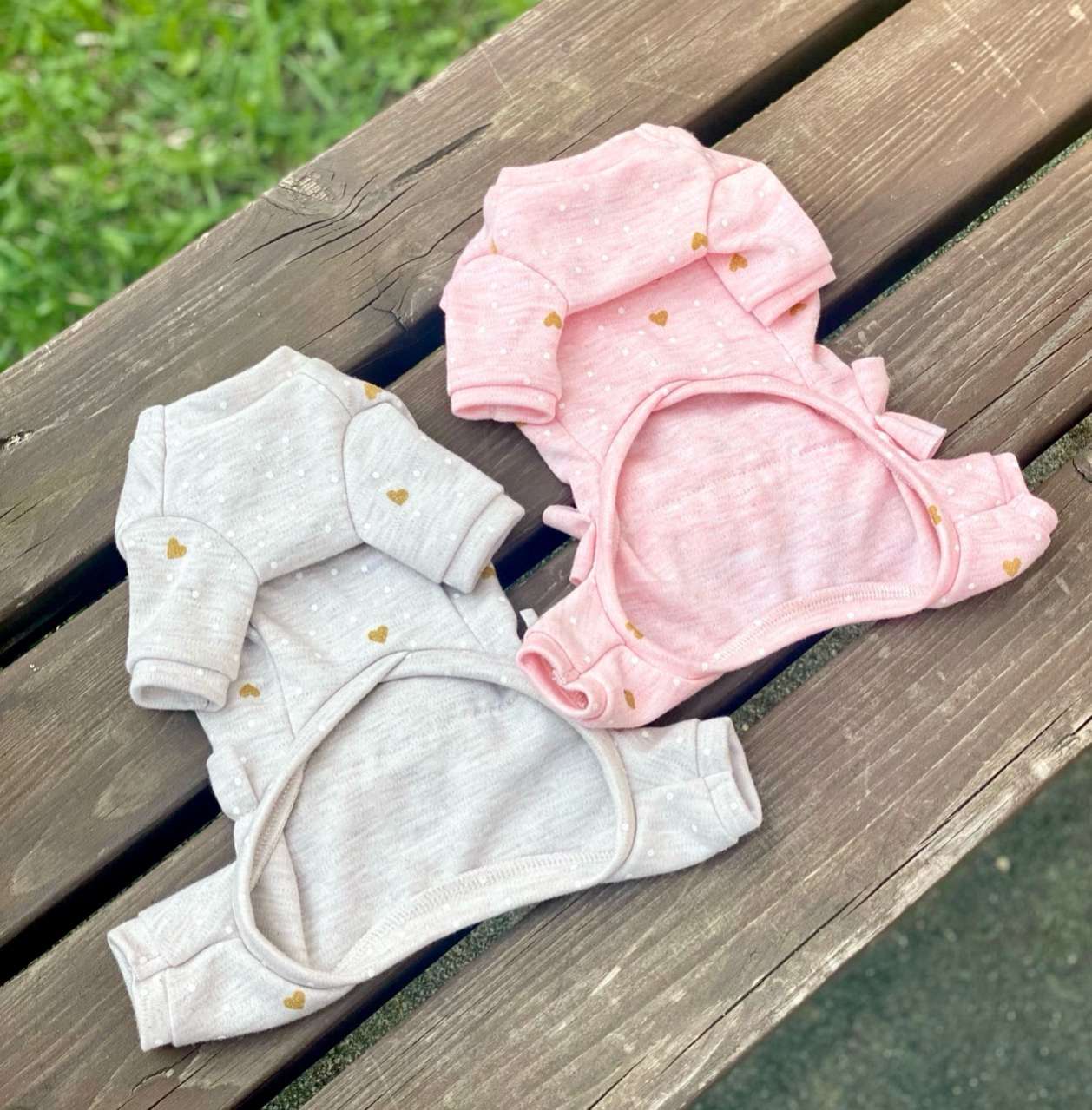 Костюм для собак трикотажный Premium Сердечки