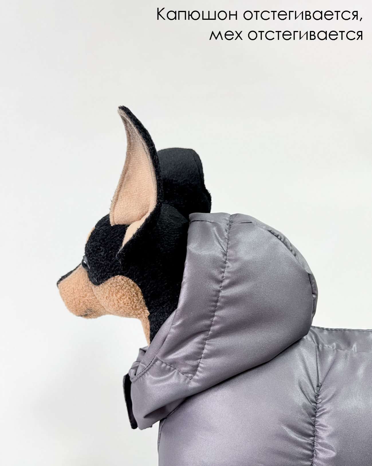 Зимний комбинезон для собак Северное сияние Карбон