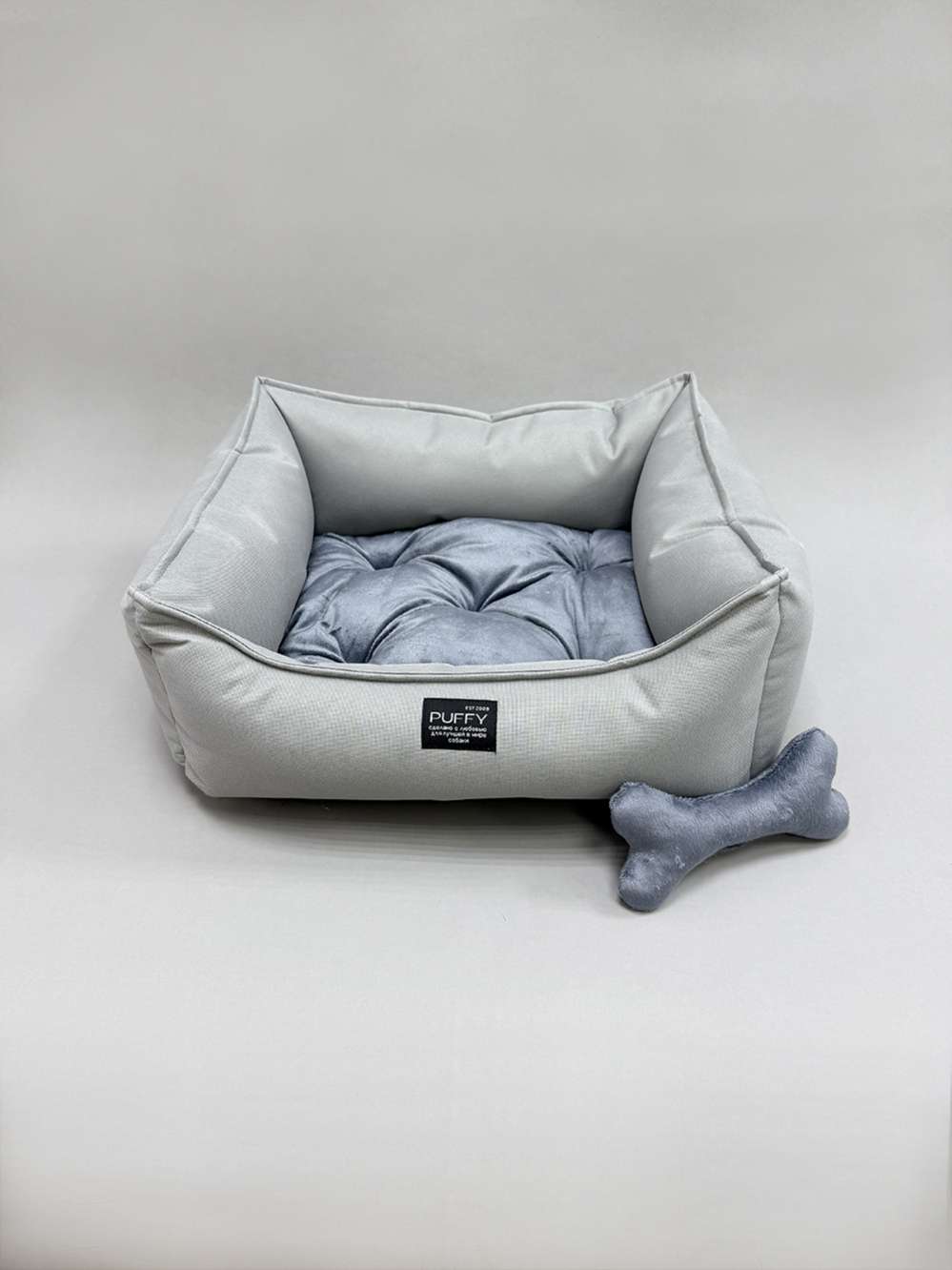Лежанка антивандальная Puffy Серая 