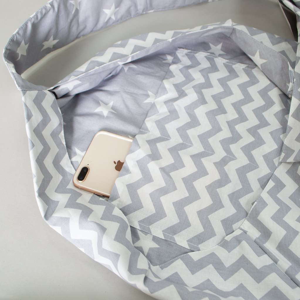 Гамак для собак летний Puffy Светло серый Зигзаг