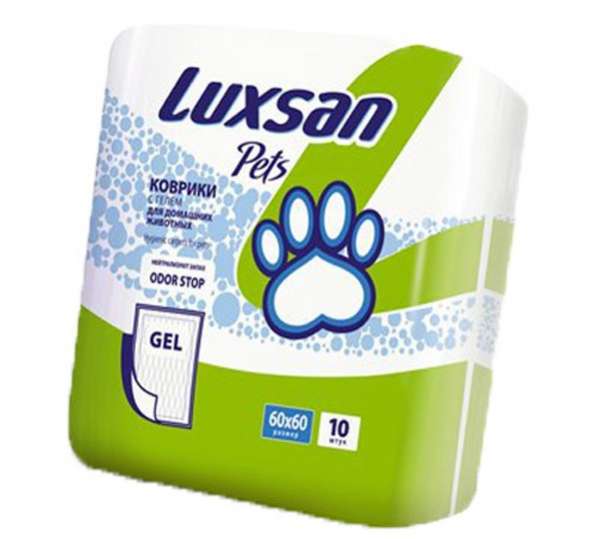 Пеленки для собак Luxsan 60 60 10 шт с гелем