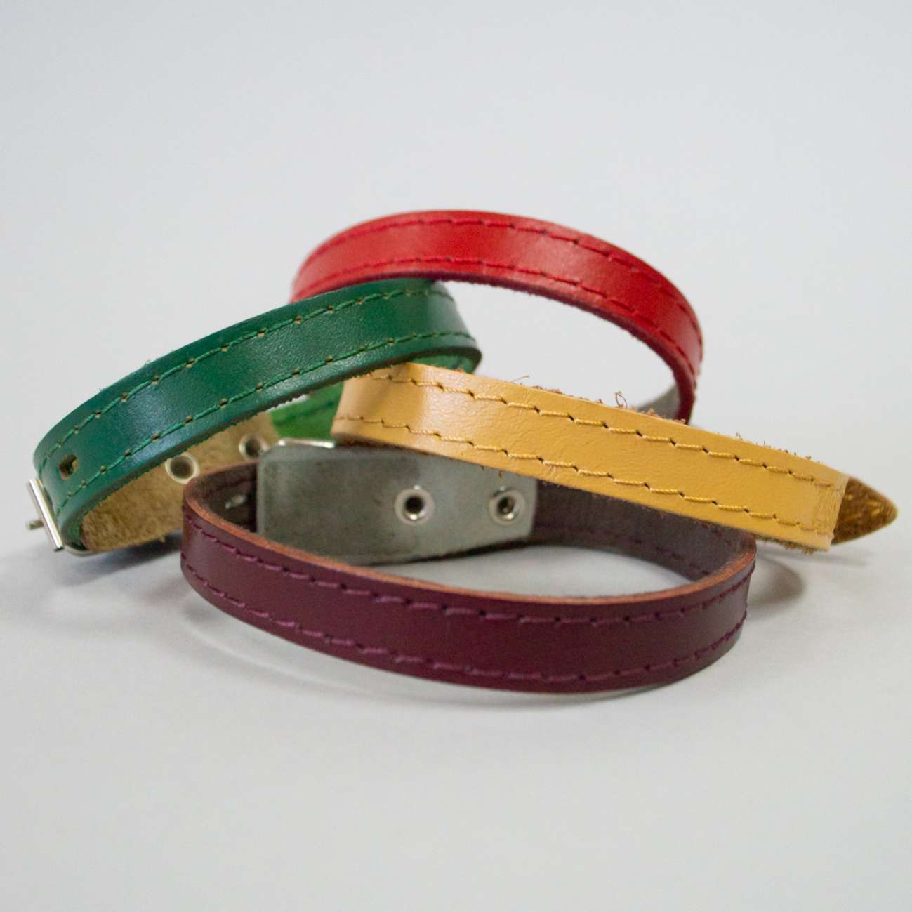 Кожаный ошейник для собак Винтаж