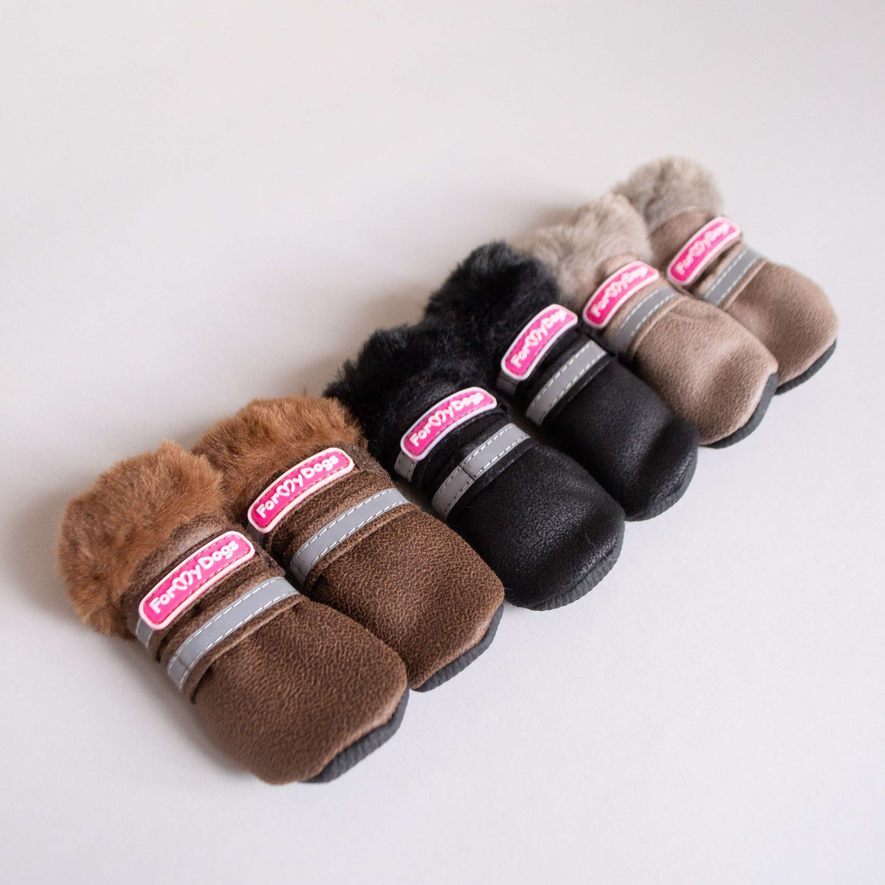 Зимняя обувь для собак ForMyDogs Альпы Коричневые