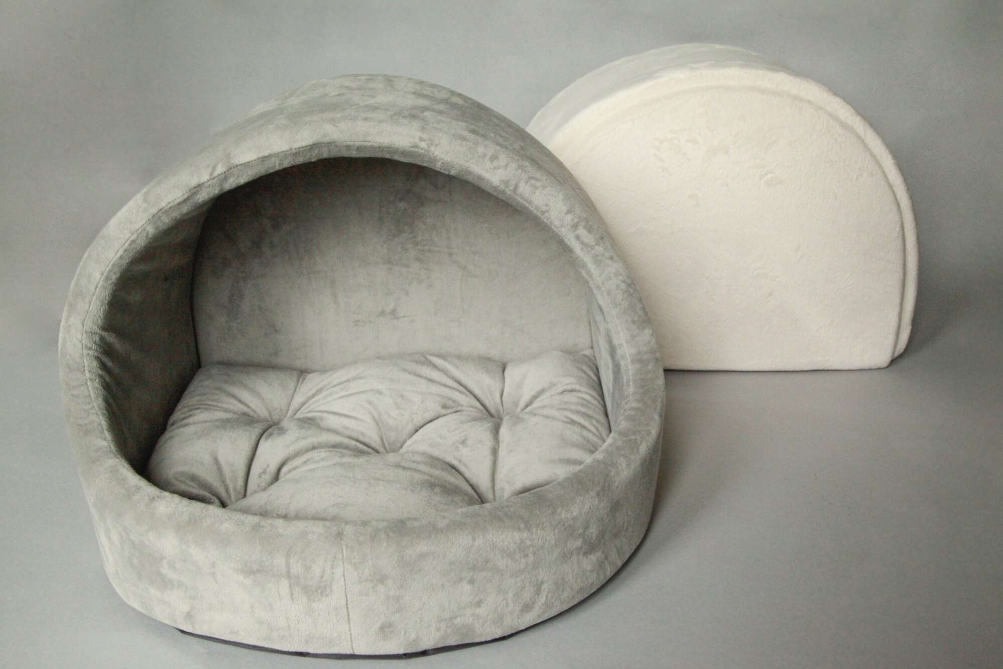 Домик для собаки круглый Puffy Пепел