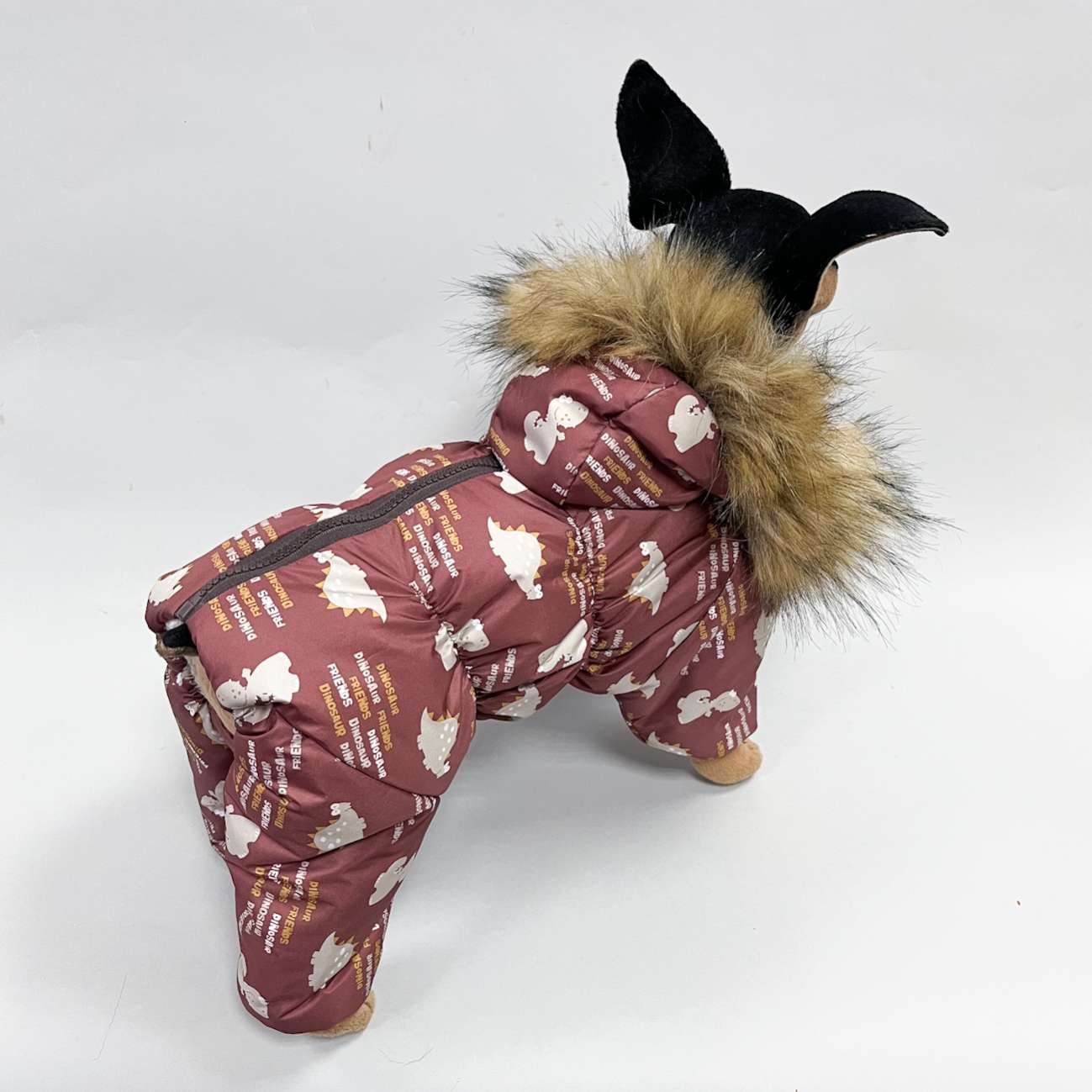 Зимний комбинезон для собак Аляска Динозаврики