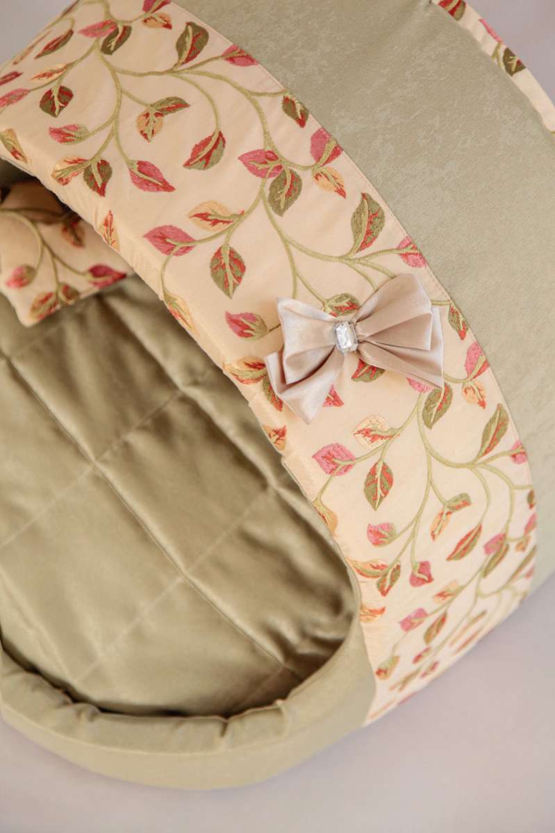 Домик для собаки круглый Puffy Листья