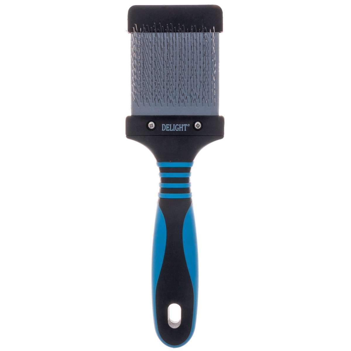 Пуходерка для собак двухсторонняя гибкая мягкий и жёсткий корд