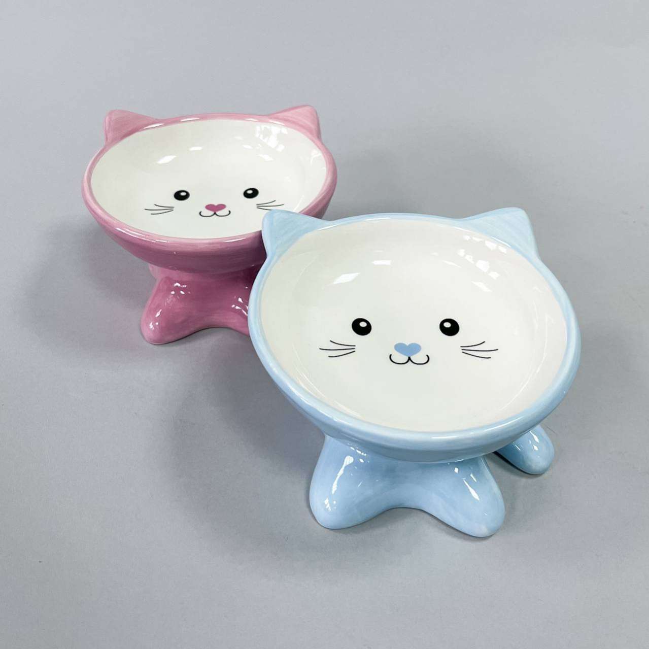 Миска для собак керамическая Мордочка на ножках