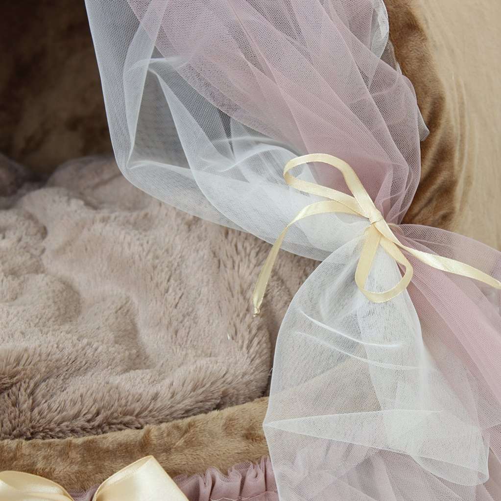 Домик для собаки со шторками Puffy Мокко