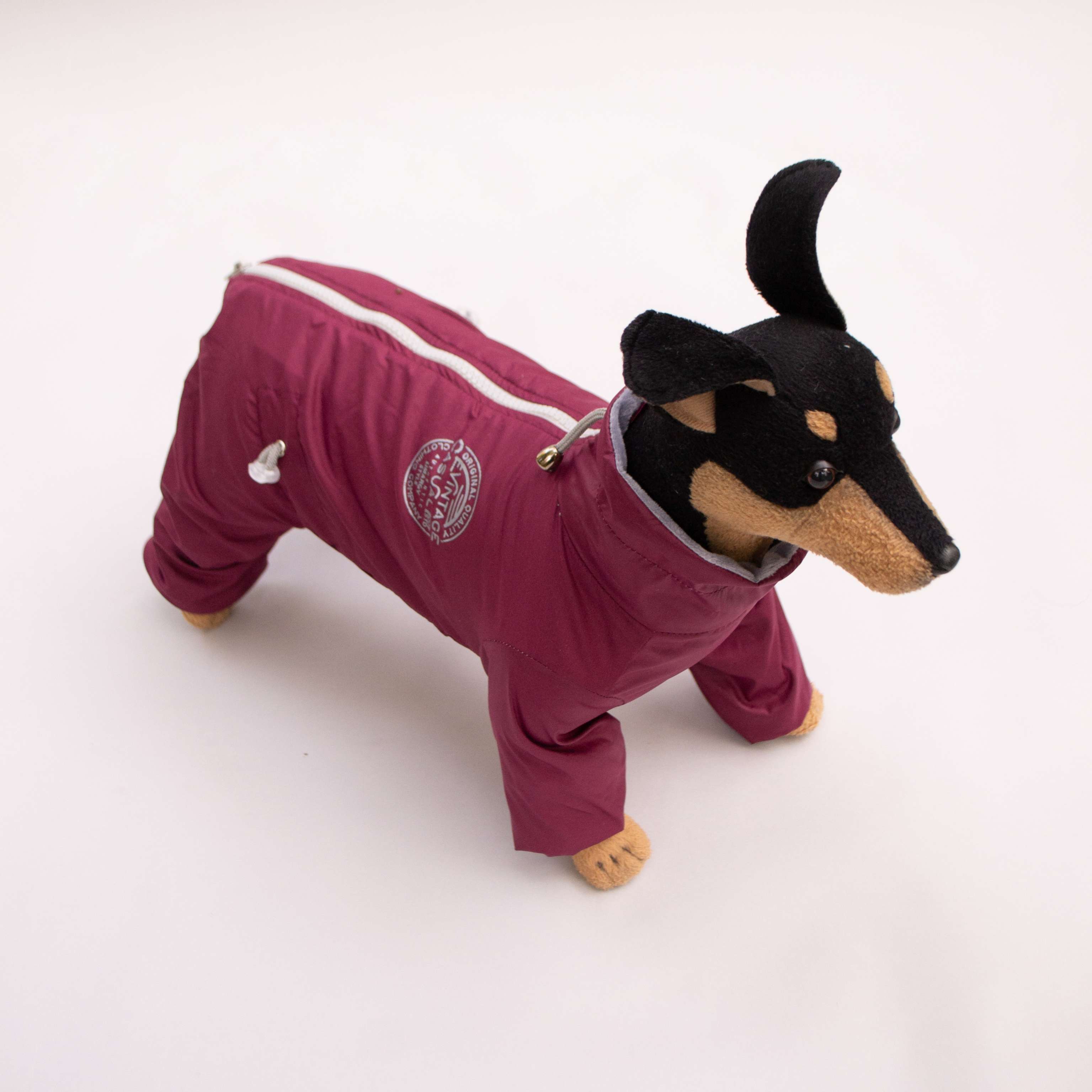 Дождевик для собаки утепленный Premium Винтаж