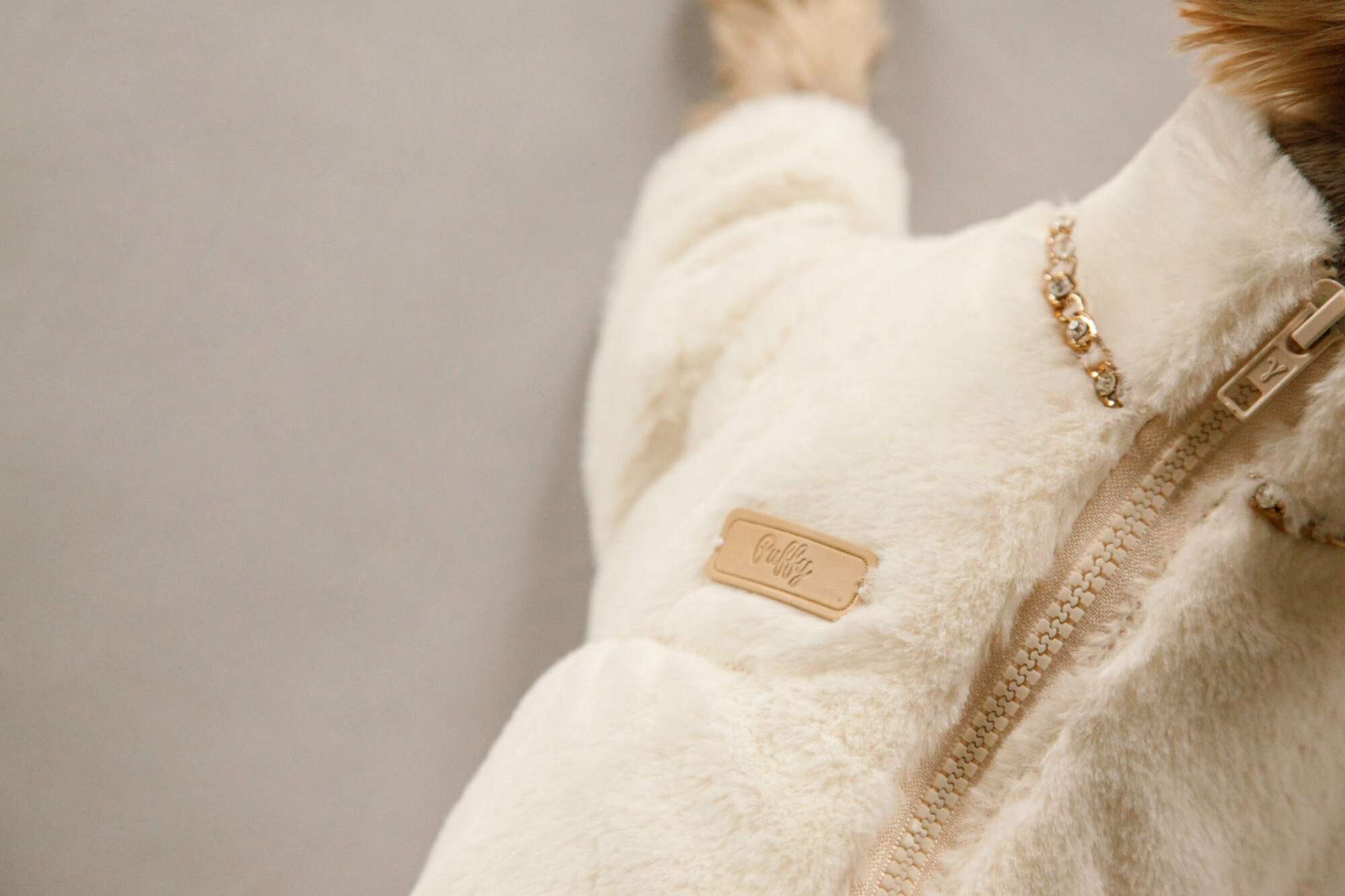 Комбинезон для собак шубка Puffy Снегурочка