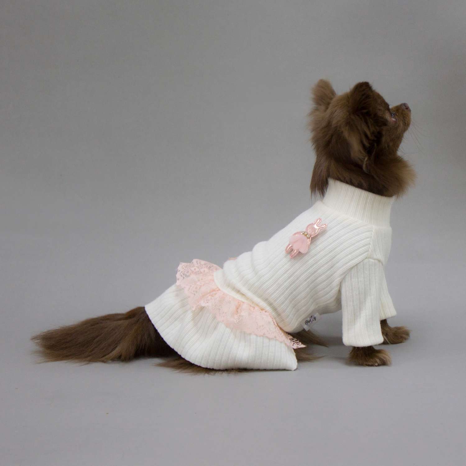 Платье для собак Puffy Лапша молочный