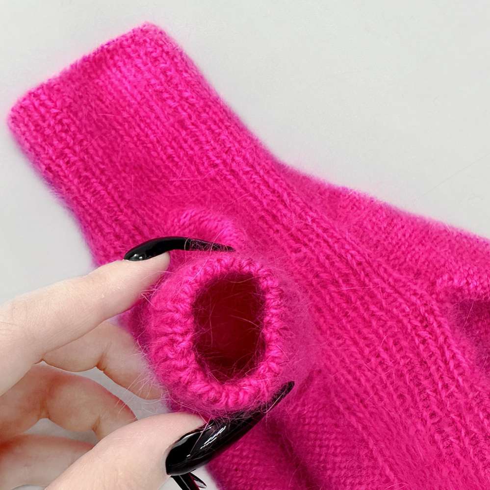 Вязаный костюм для собак Puffy Пух Норки Ярко-розовый