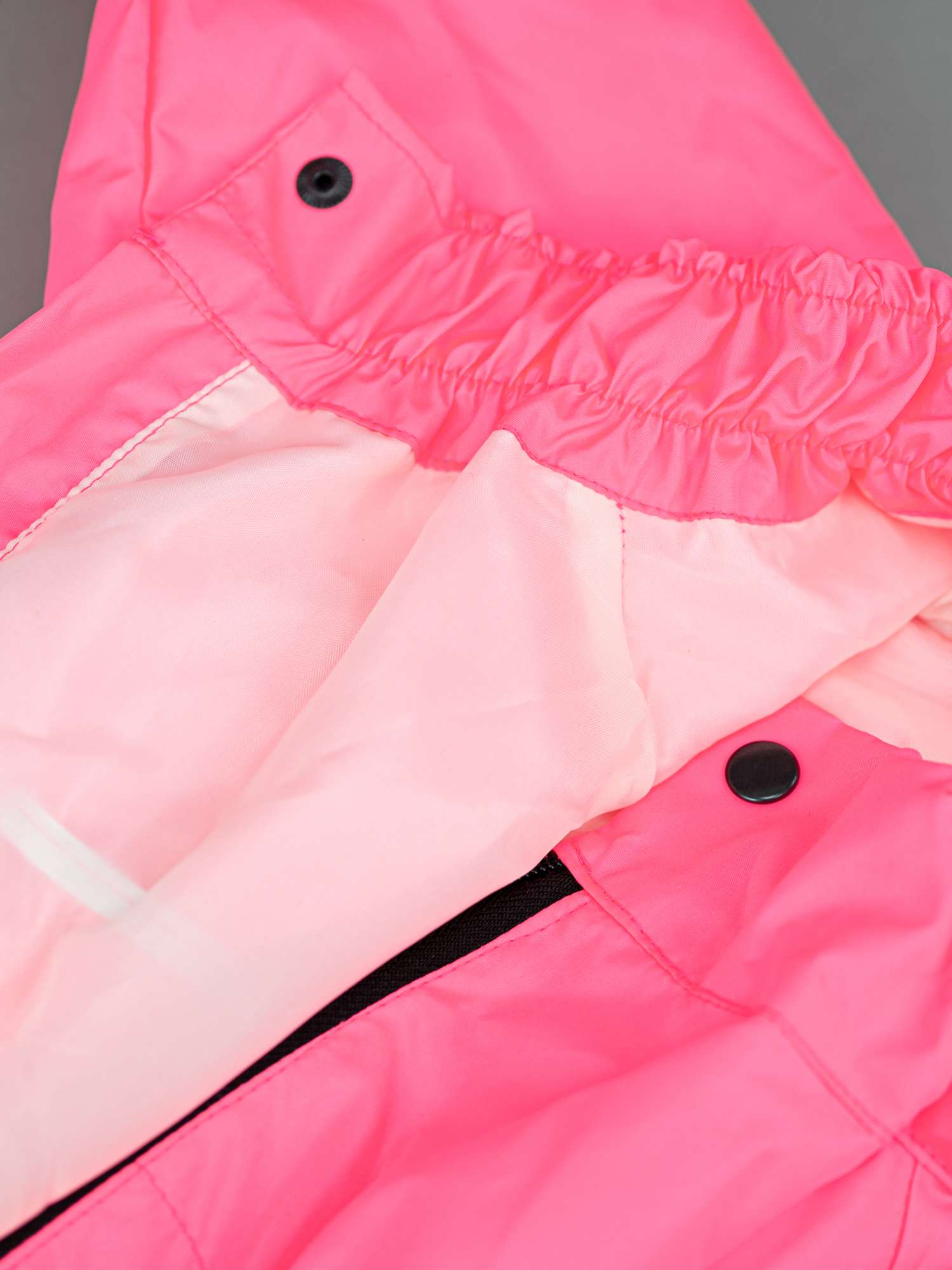 Дождевик для собак Puffy для мопсов и бульдогов розовый неон