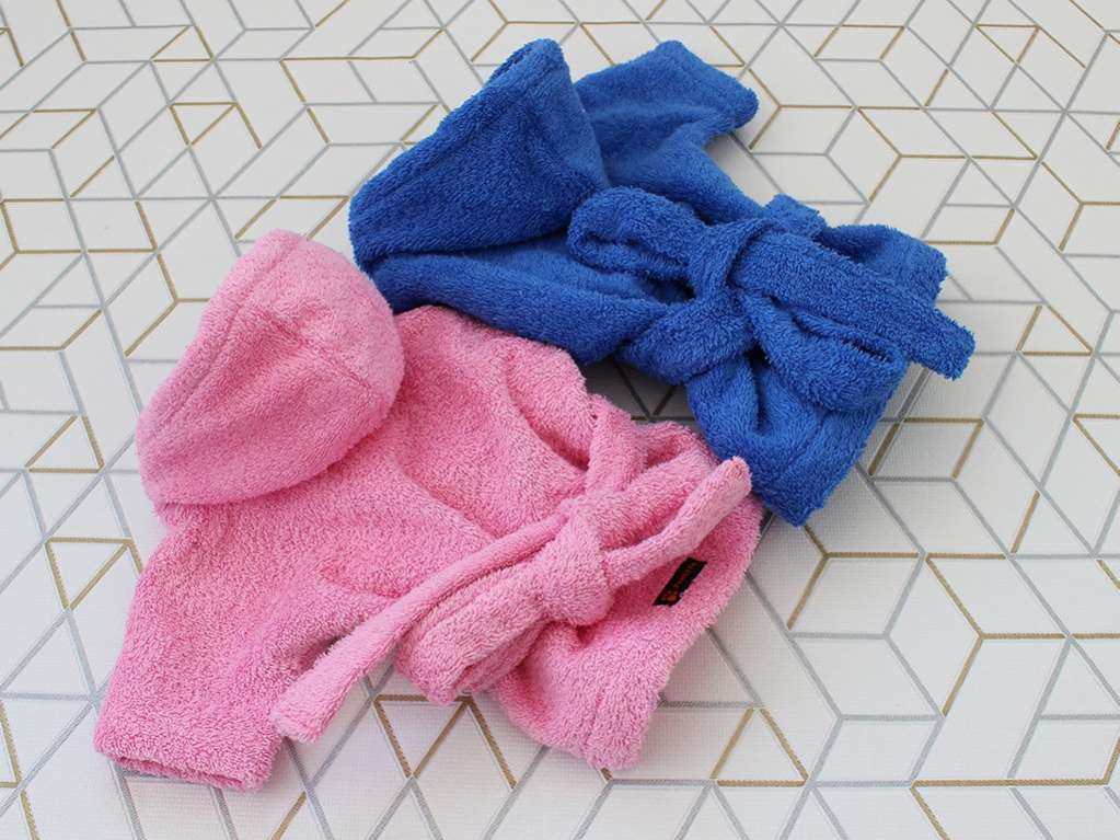 Халат для собак банный махровый