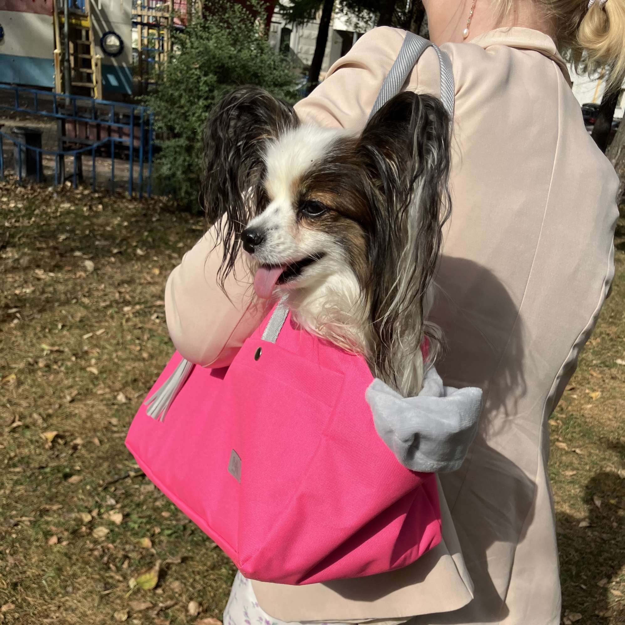 Летняя сумка-слинг для собак Puffy Австралия Розовая