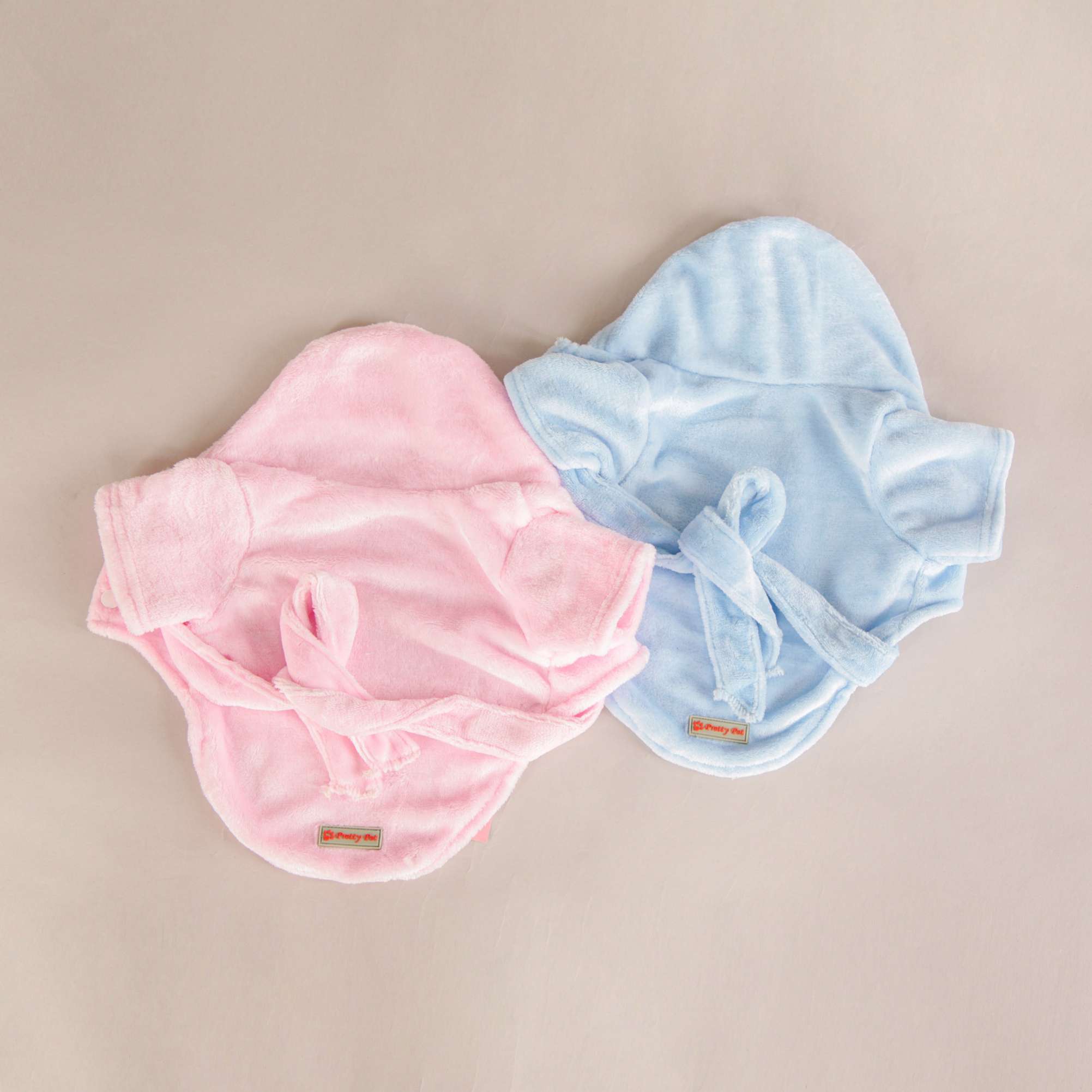 Халат для собак банный плюшевый