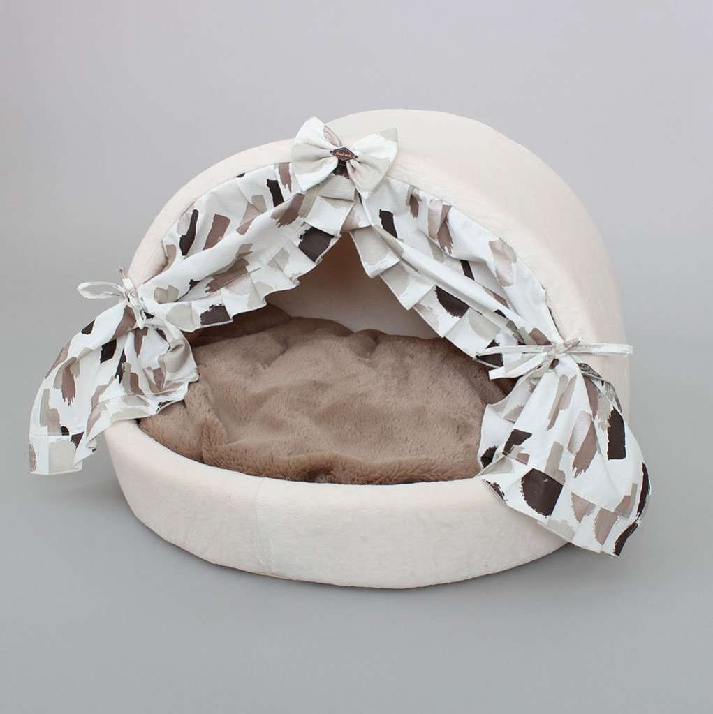 Домик для собаки со шторками Puffy Берёзка