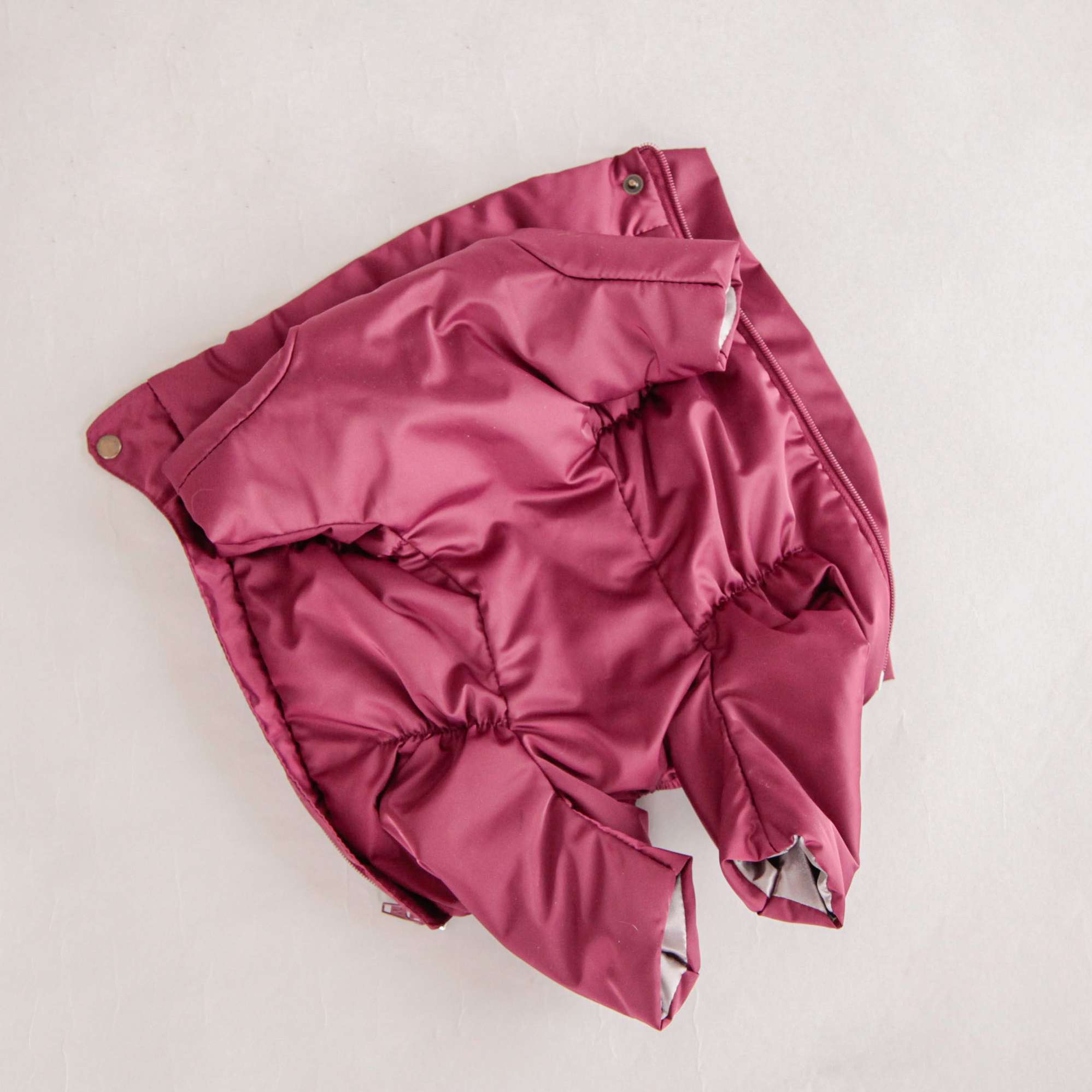 Комбинезон для собак Северное сияние Бургунди на шелке