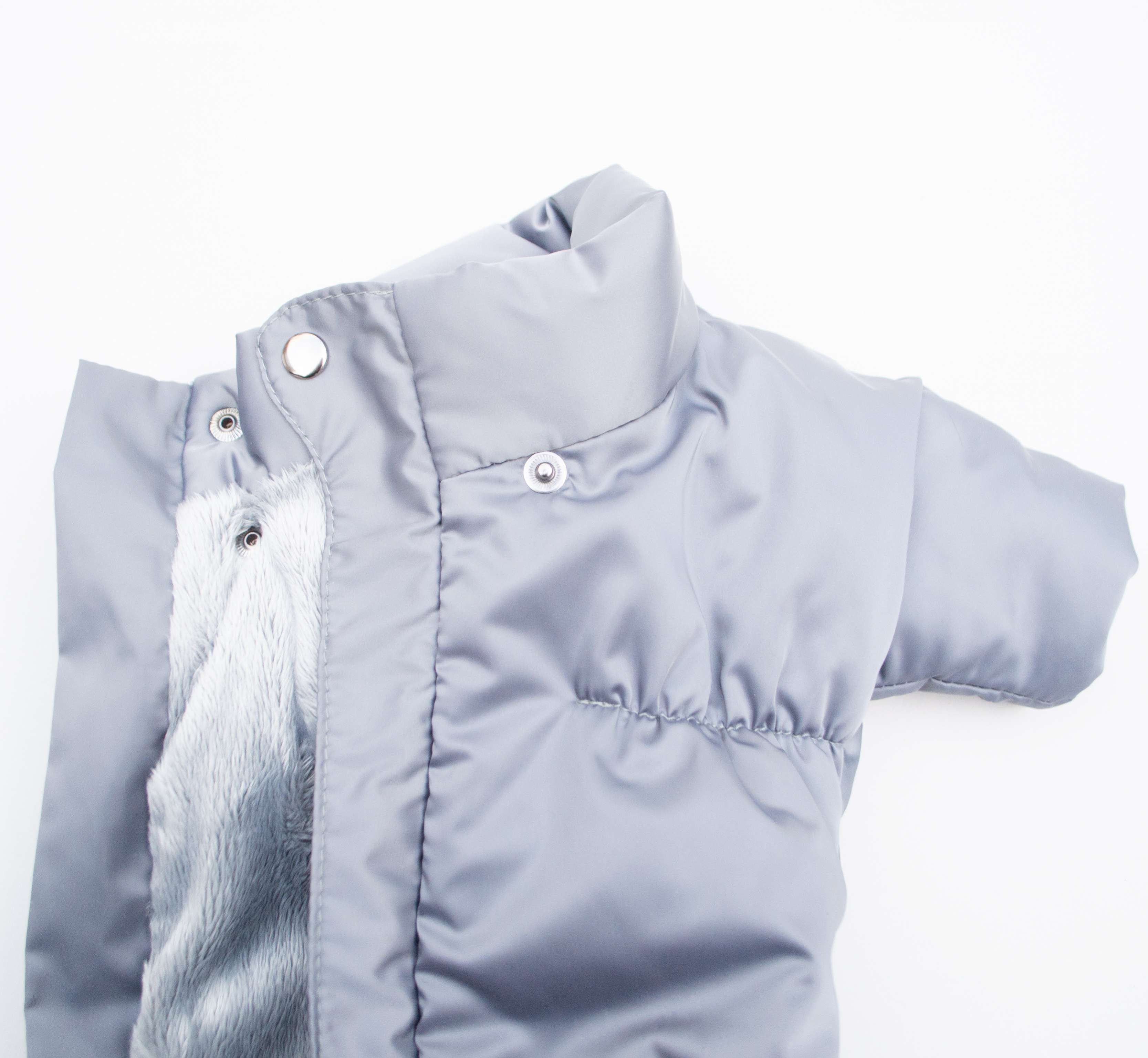 Зимний комбинезон для собак Полярное сияние Сталь