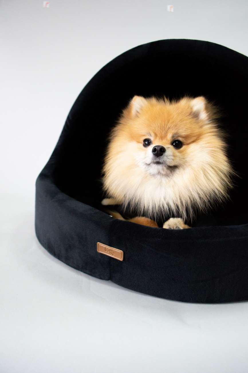 Домик для собаки круглый Puffy Нуар