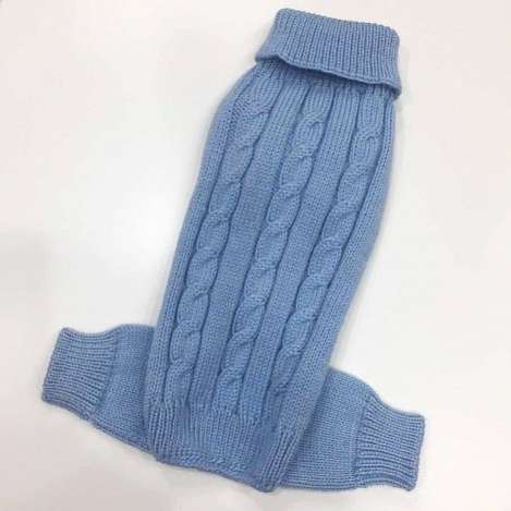 Вязаный костюм для собак PA Косички