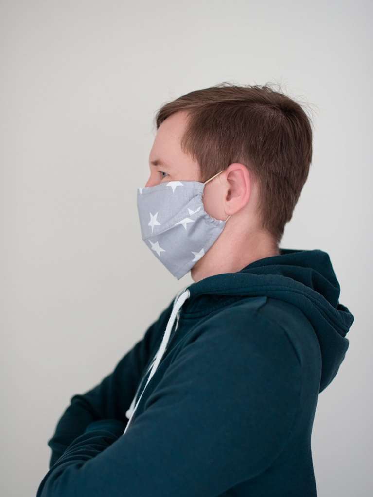 Многоразовая тканевая маска для лица Puffy Звезды