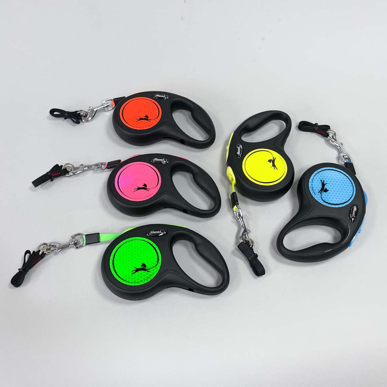 Рулетка для собак на ленте Flexi New Neon