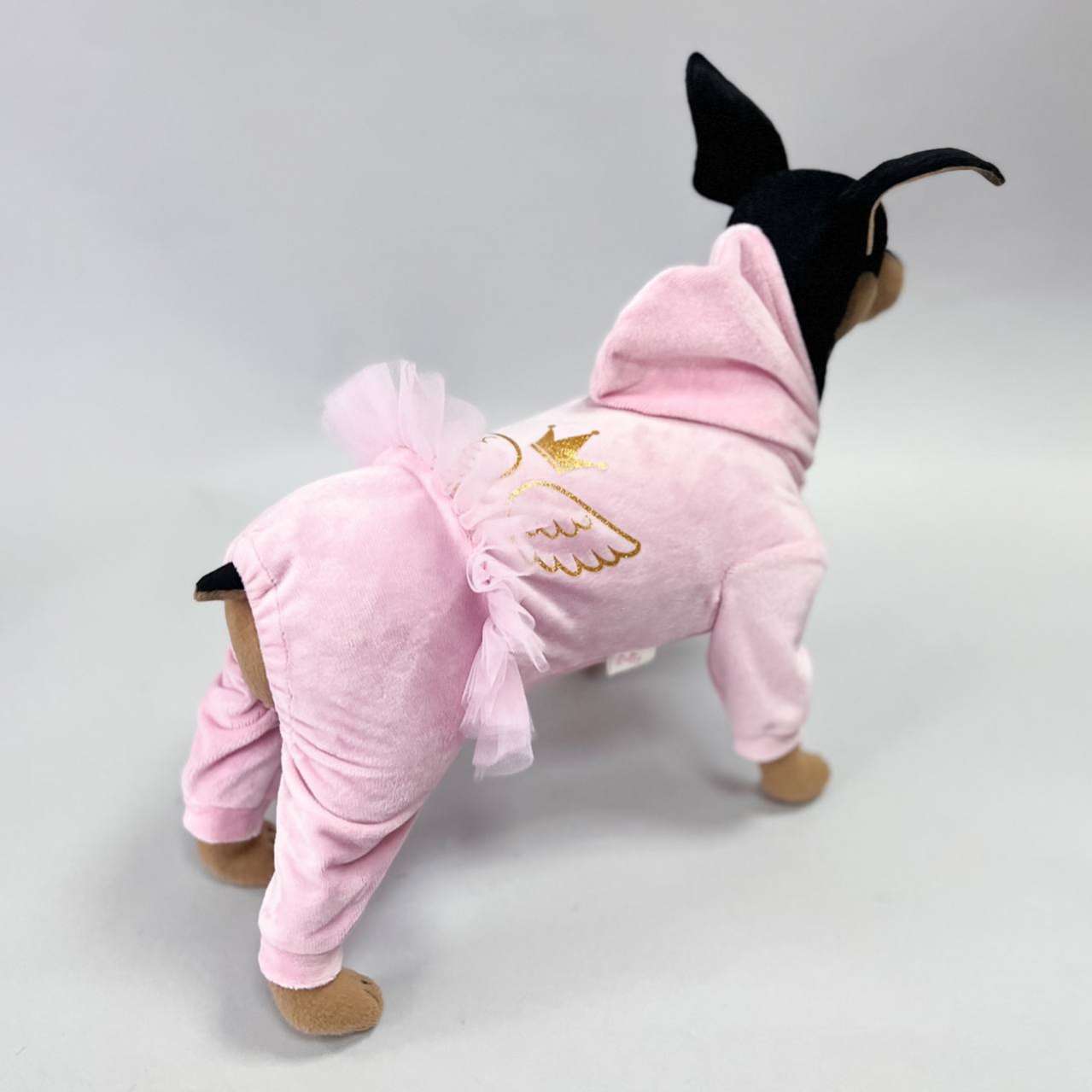 Костюм для собак велюровый Puffy Маленький ангел с юбкой