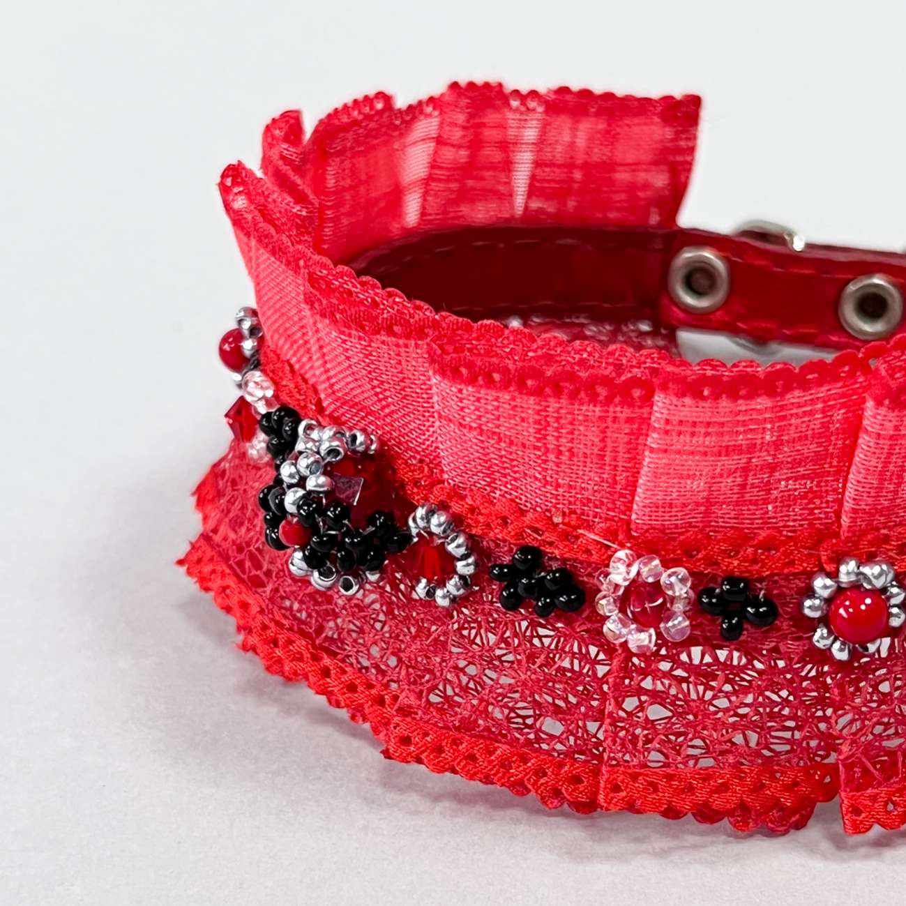 Ошейник для собак с натуральным камнем Кармен