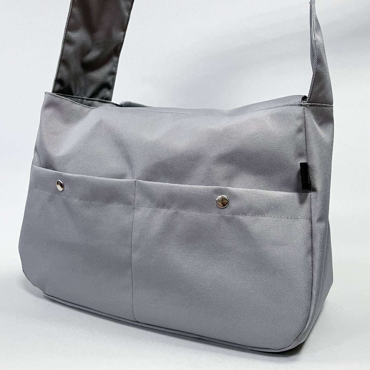 Демисезонная сумка-слинг для собак Puffy Бостон Серый