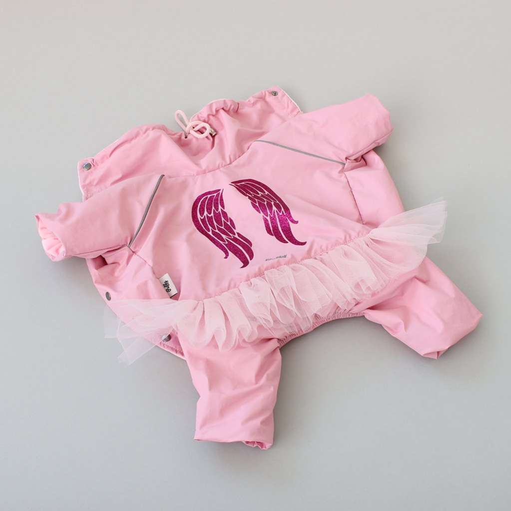 Дождевик для собаки утепленный Puffy Angel с юбкой